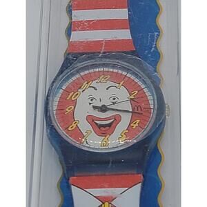 Vintage Ronald McDonald Watch Analog Advertising 90s Clown Wristwatch 1996